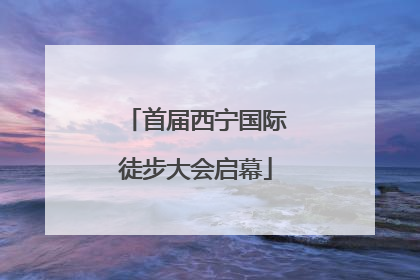 首届西宁国际徒步大会启幕