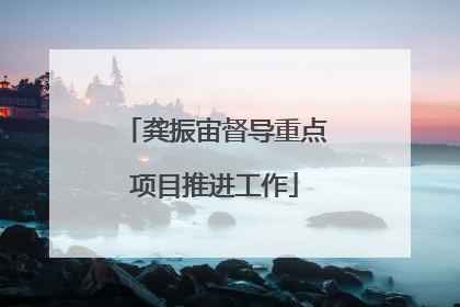 龚振宙督导重点项目推进工作