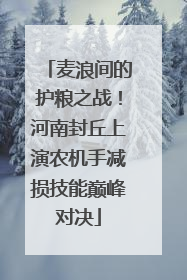 麦浪间的护粮之战！河南封丘上演农机手减损技能巅峰对决