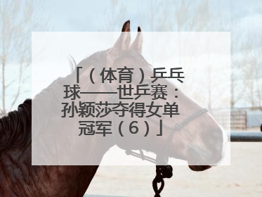 （体育）乒乓球——世乒赛：孙颖莎夺得女单冠军（6）