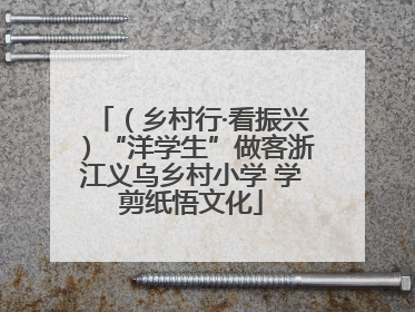 （乡村行·看振兴）“洋学生”做客浙江义乌乡村小学 学剪纸悟文化