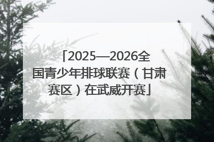 2025—2026全国青少年排球联赛（甘肃赛区）在武威开赛