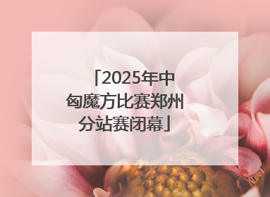 2025年中匈魔方比赛郑州分站赛闭幕