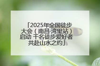 2025年全国徒步大会（南昌·湾里站）启动 千名徒步爱好者共赴山水之约