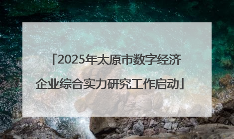 2025年太原市数字经济企业综合实力研究工作启动