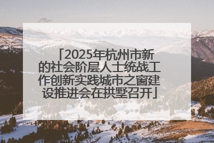2025年杭州市新的社会阶层人士统战工作创新实践城市之窗建设推进会在拱墅召开