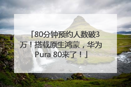 80分钟预约人数破3万！搭载原生鸿蒙，华为Pura 80来了！