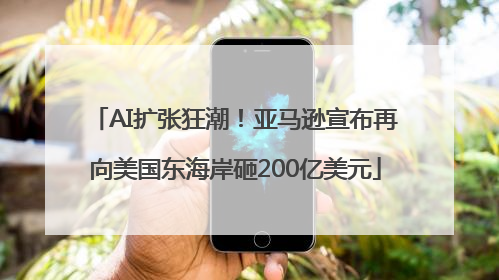 AI扩张狂潮！亚马逊宣布再向美国东海岸砸200亿美元